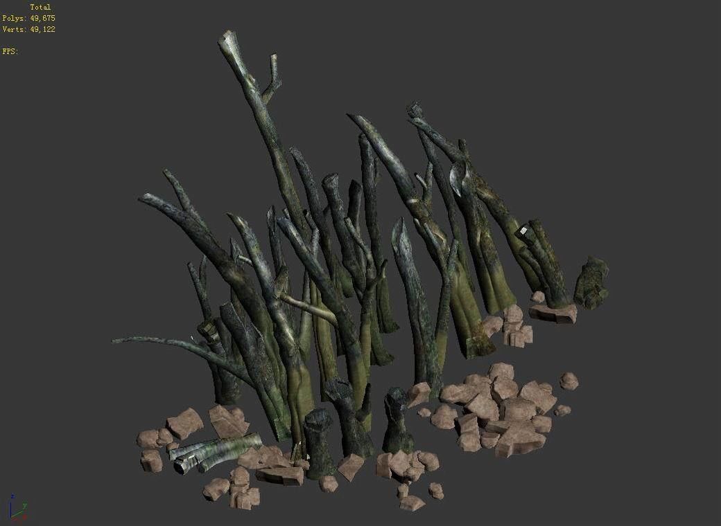 Star Trek - Destroyed Branch 01 3D model_4