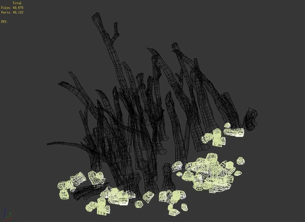 Star Trek - Destroyed Branch 01 3D model_3