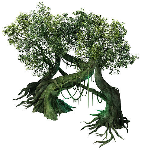 Leprechaun Forest - Tree Transfer Point 01 3D model