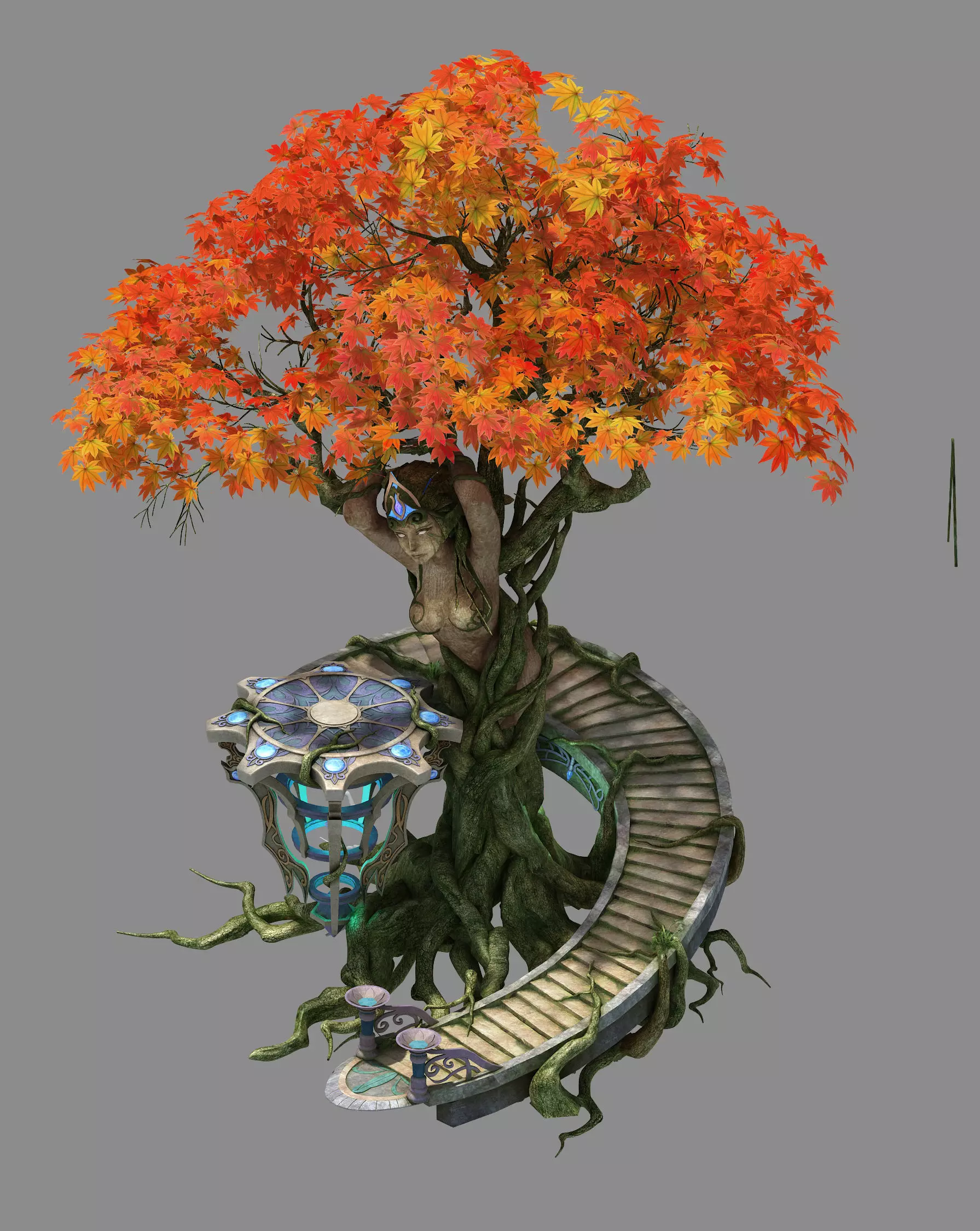 Leprechaun Forest - Tree Shrine 02 3D model