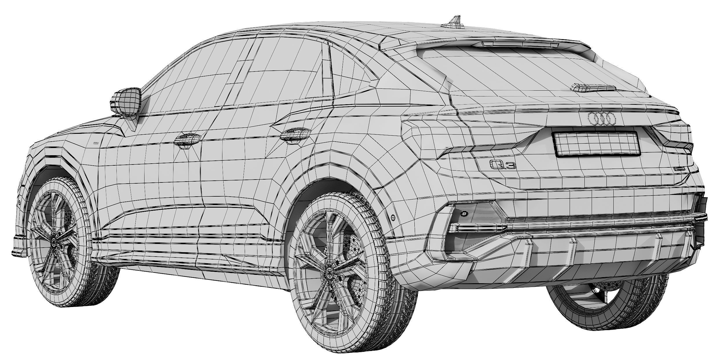 AUDI Q3 SPORTBACK 2020 3D model_14