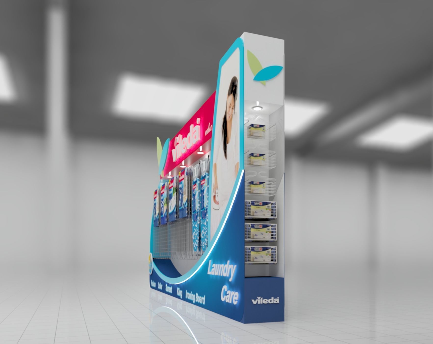 Vileda stand 3D model_2