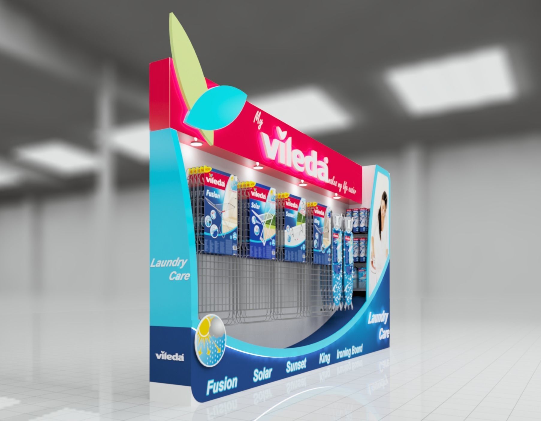 Vileda stand 3D model_1