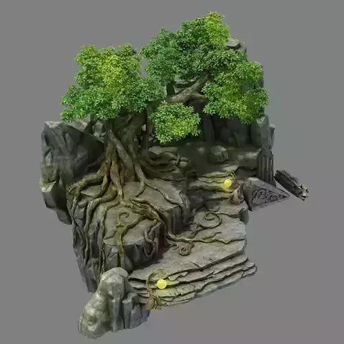 Fallen Land - Stone Forest - Tree