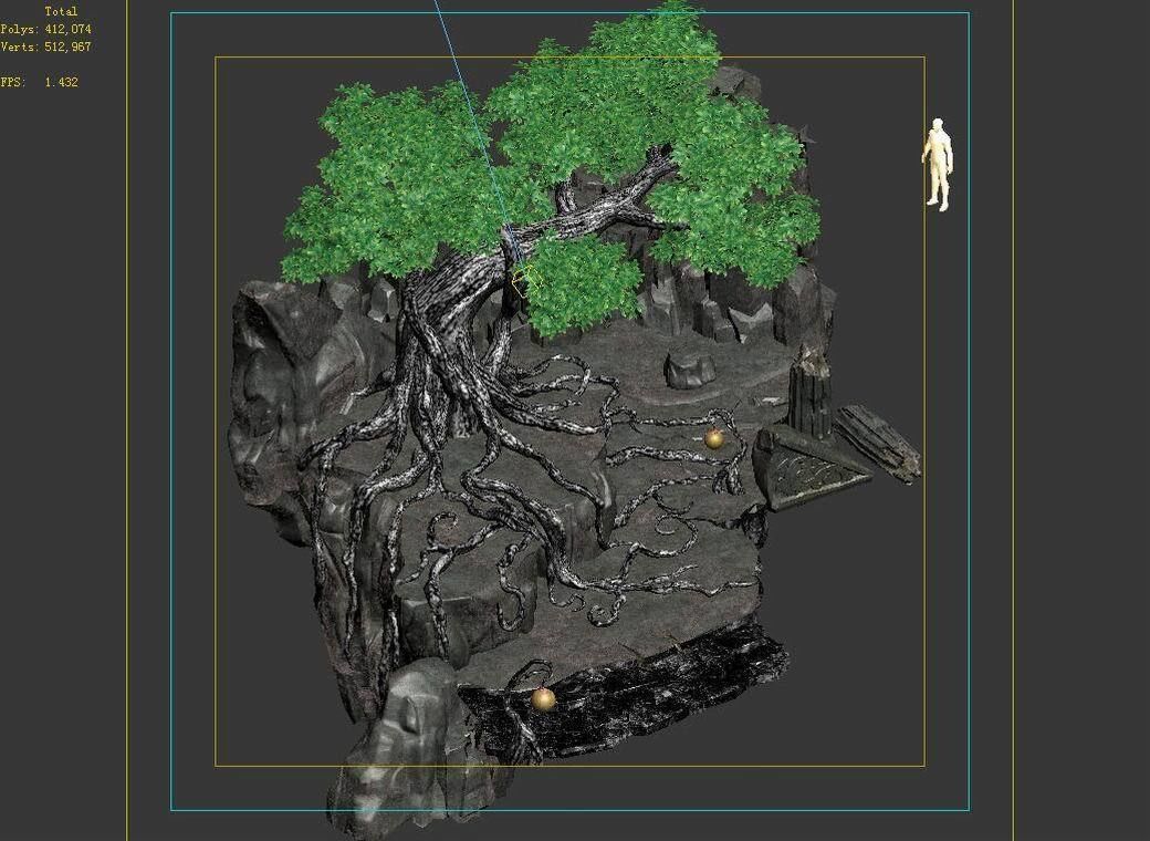 Fallen Land - Stone Forest - Tree 3D model_5