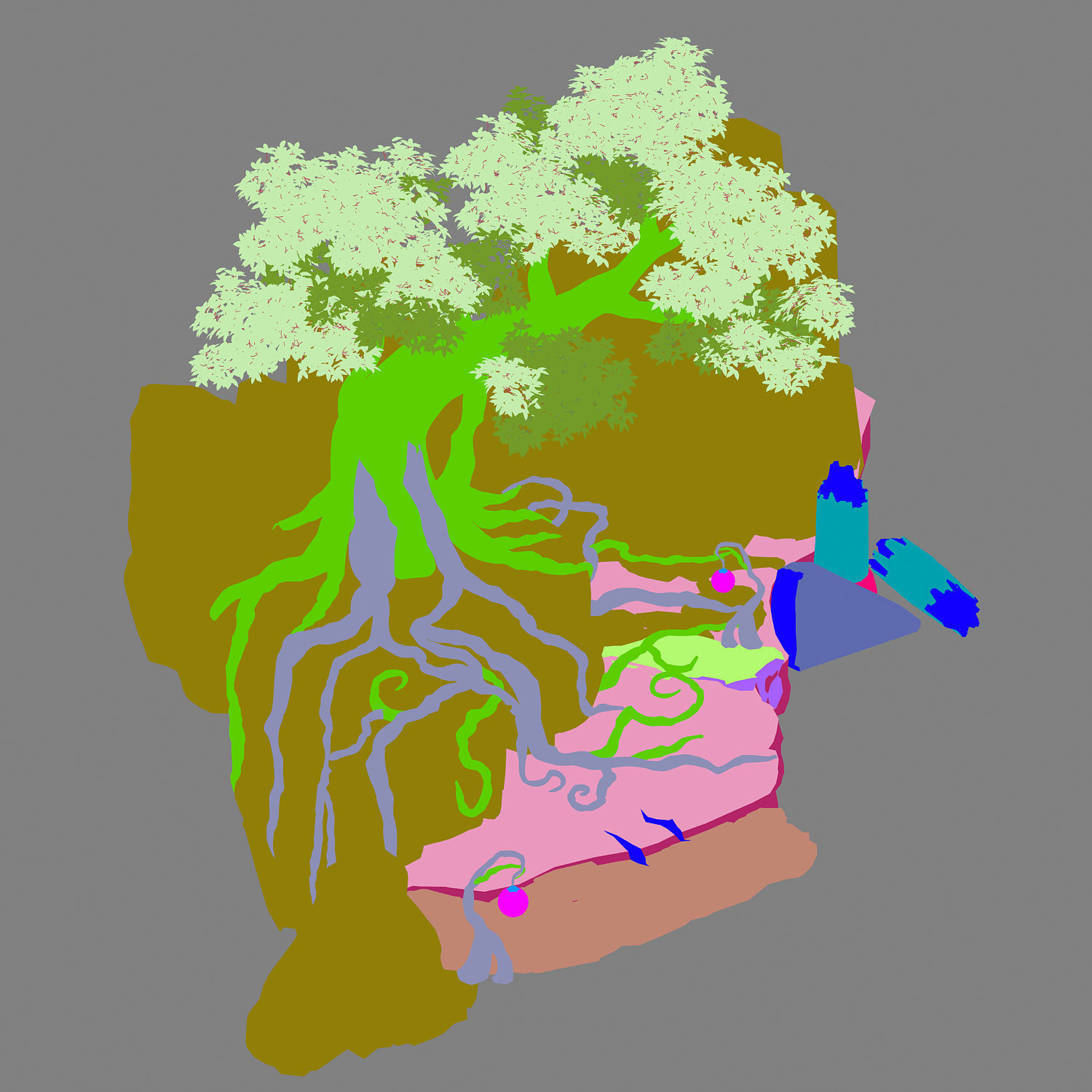 Fallen Land - Stone Forest - Tree 3D model_2