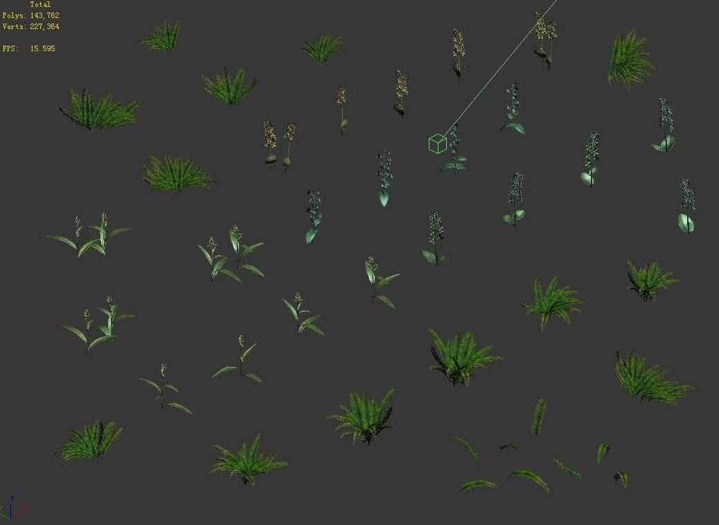 Miscellaneous Flowers - Weed 069 3D model_4
