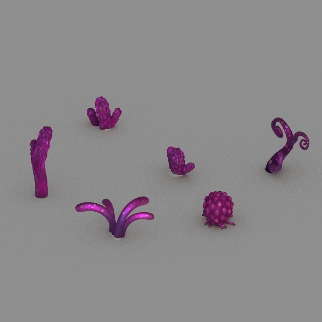 Town Demon Cave - Plant - Mushroom 3D model_1