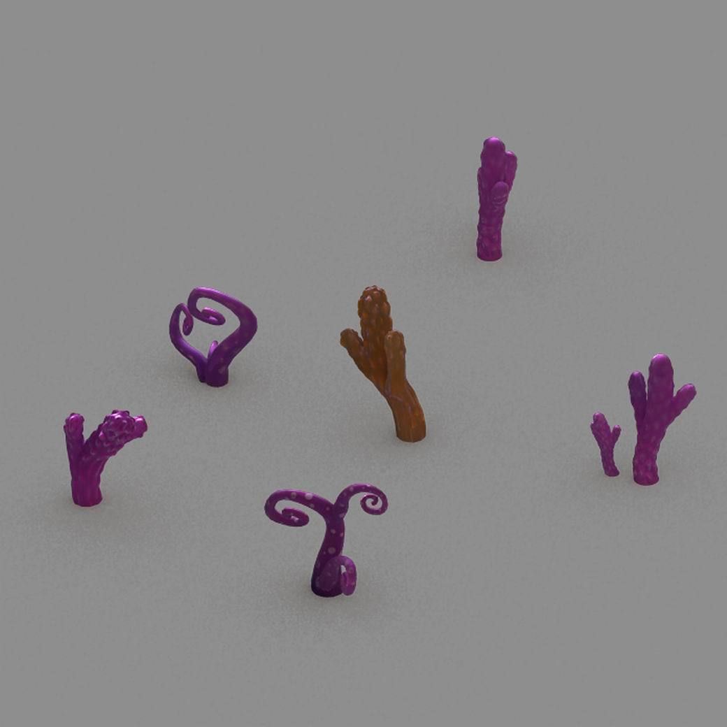 Town Demon Cave - Plant - Mushroom 3D model_5