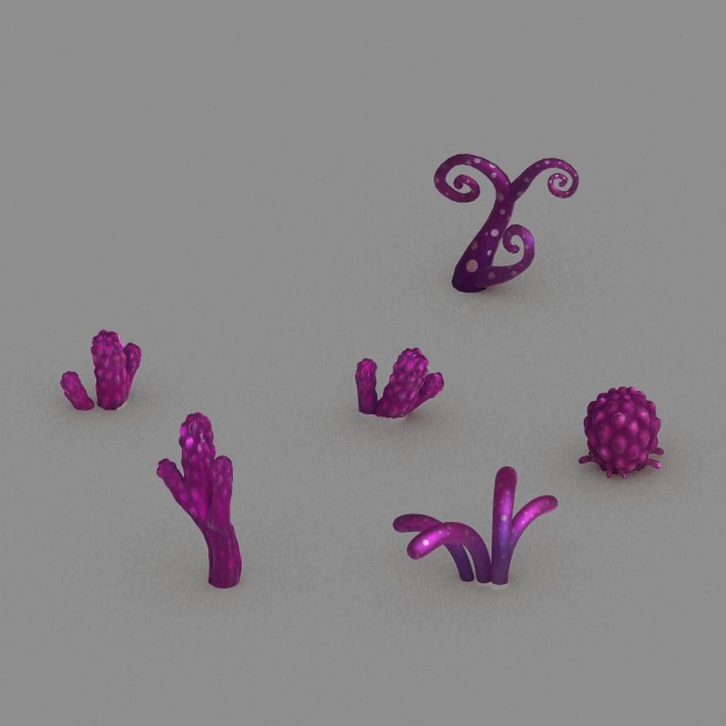 Town Demon Cave - Plant - Mushroom 3D model_7