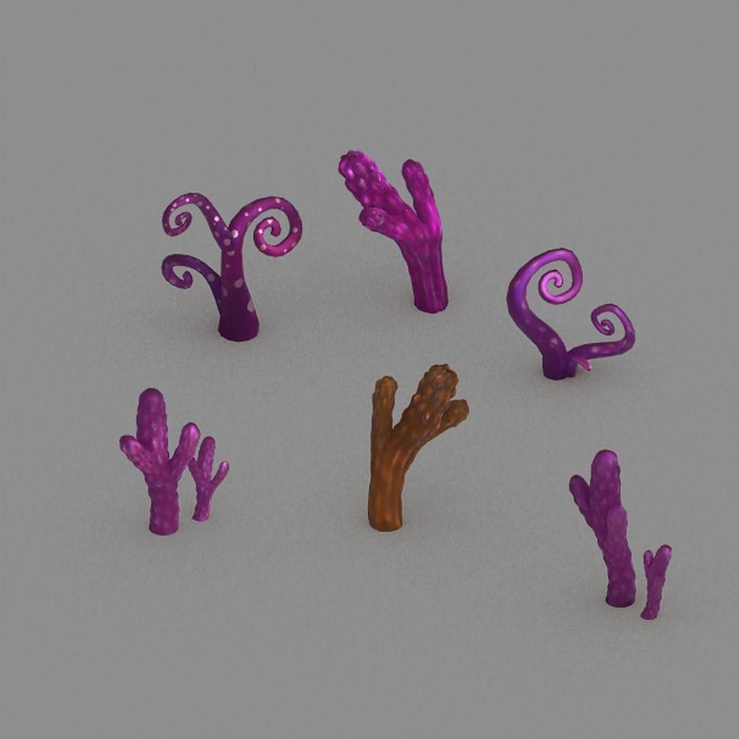 Town Demon Cave - Plant - Mushroom 3D model_6