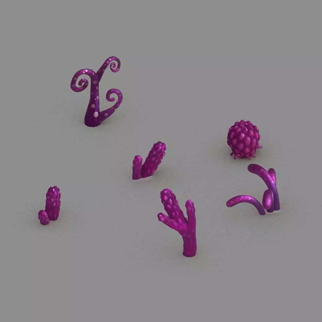 Town Demon Cave - Plant - Mushroom 3D model_0