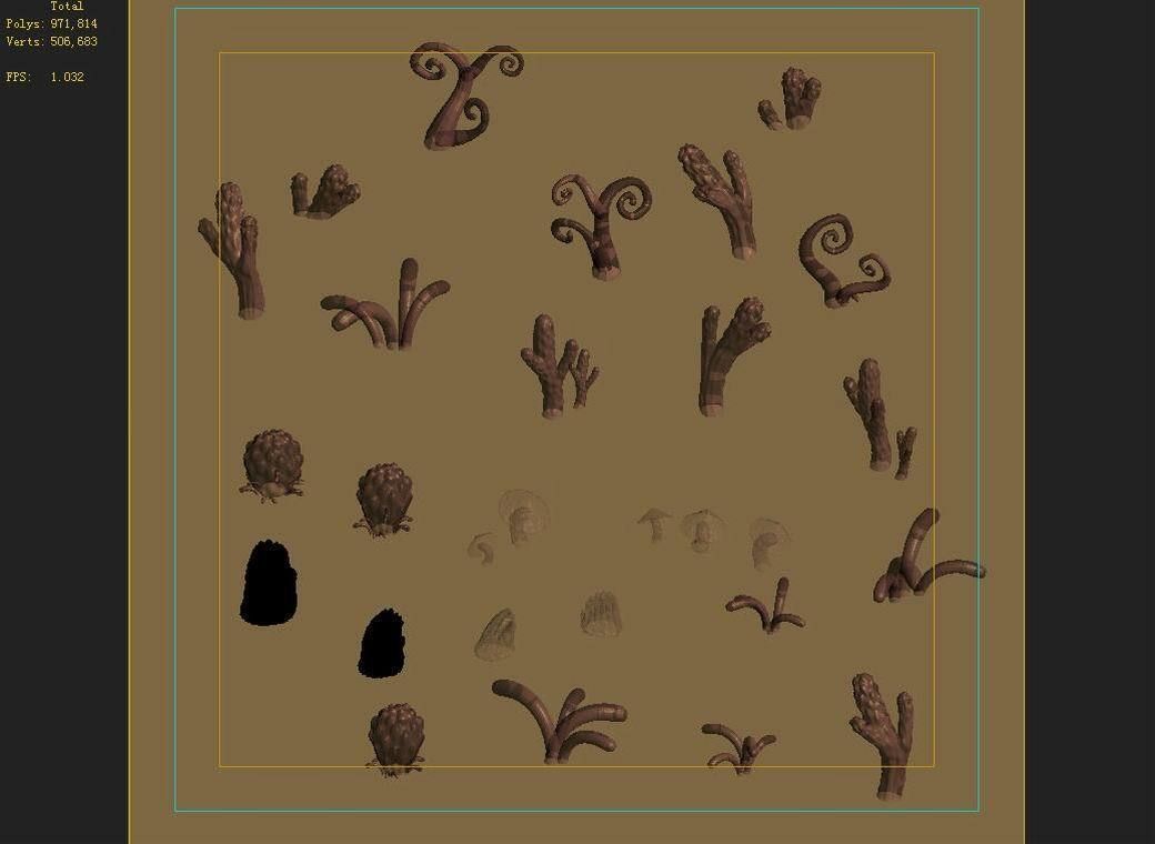 Town Demon Cave - Plant - Mushroom 3D model_9