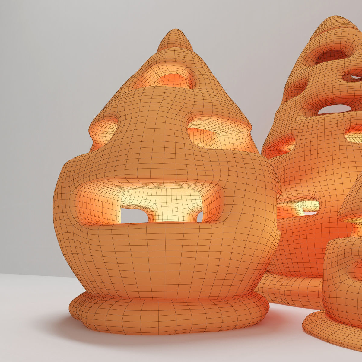 Stone light  Neo decorative n4  3D model_8