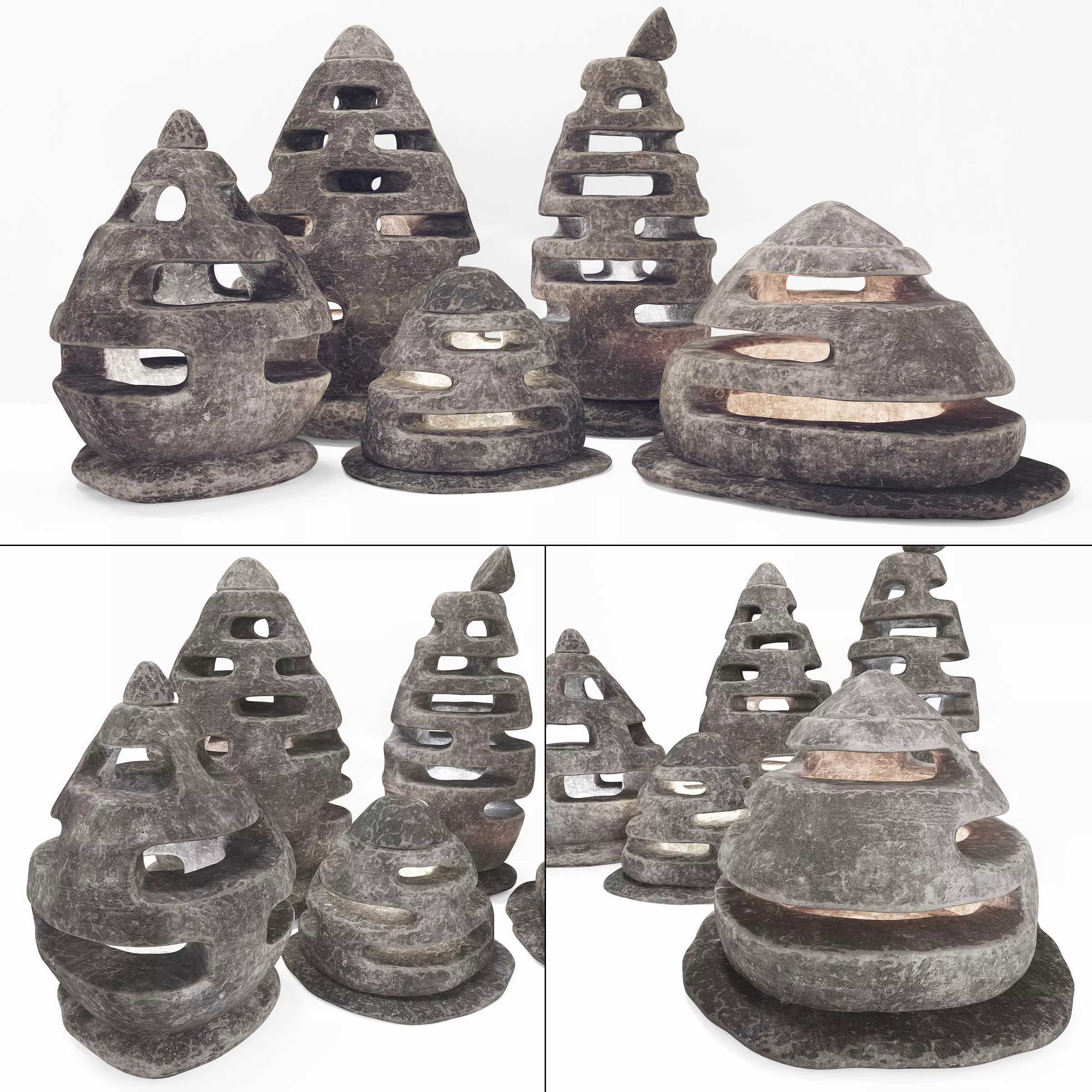 Stone light  Neo decorative n4  3D model_0