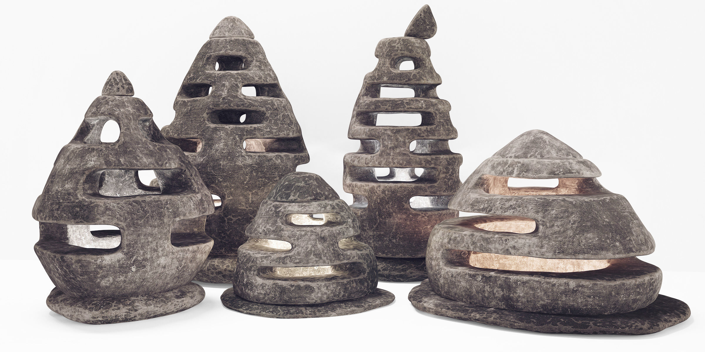 Stone light  Neo decorative n4  3D model_1