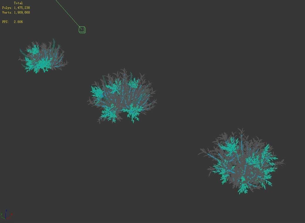 Plant - Tamarix 02 3D model_3