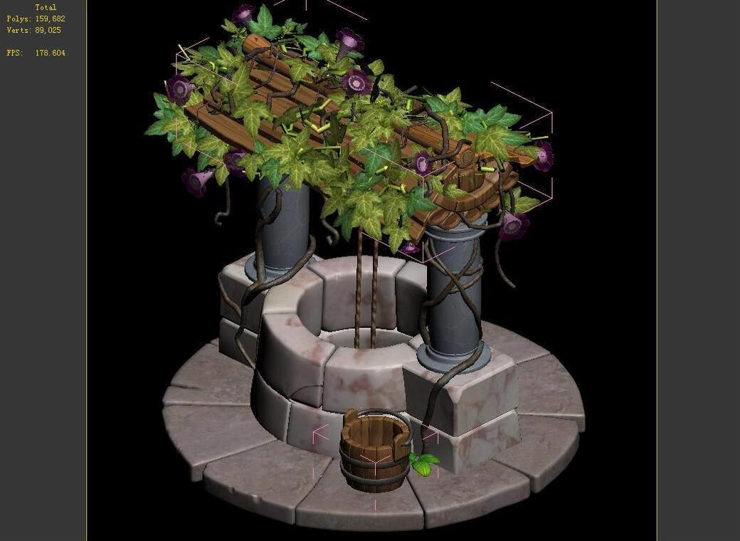 Plant - Wishing Well 32 3D model_4