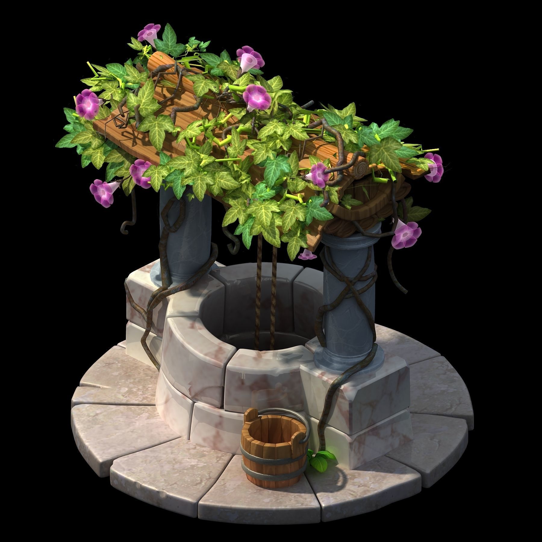 Plant - Wishing Well 32 3D model_1