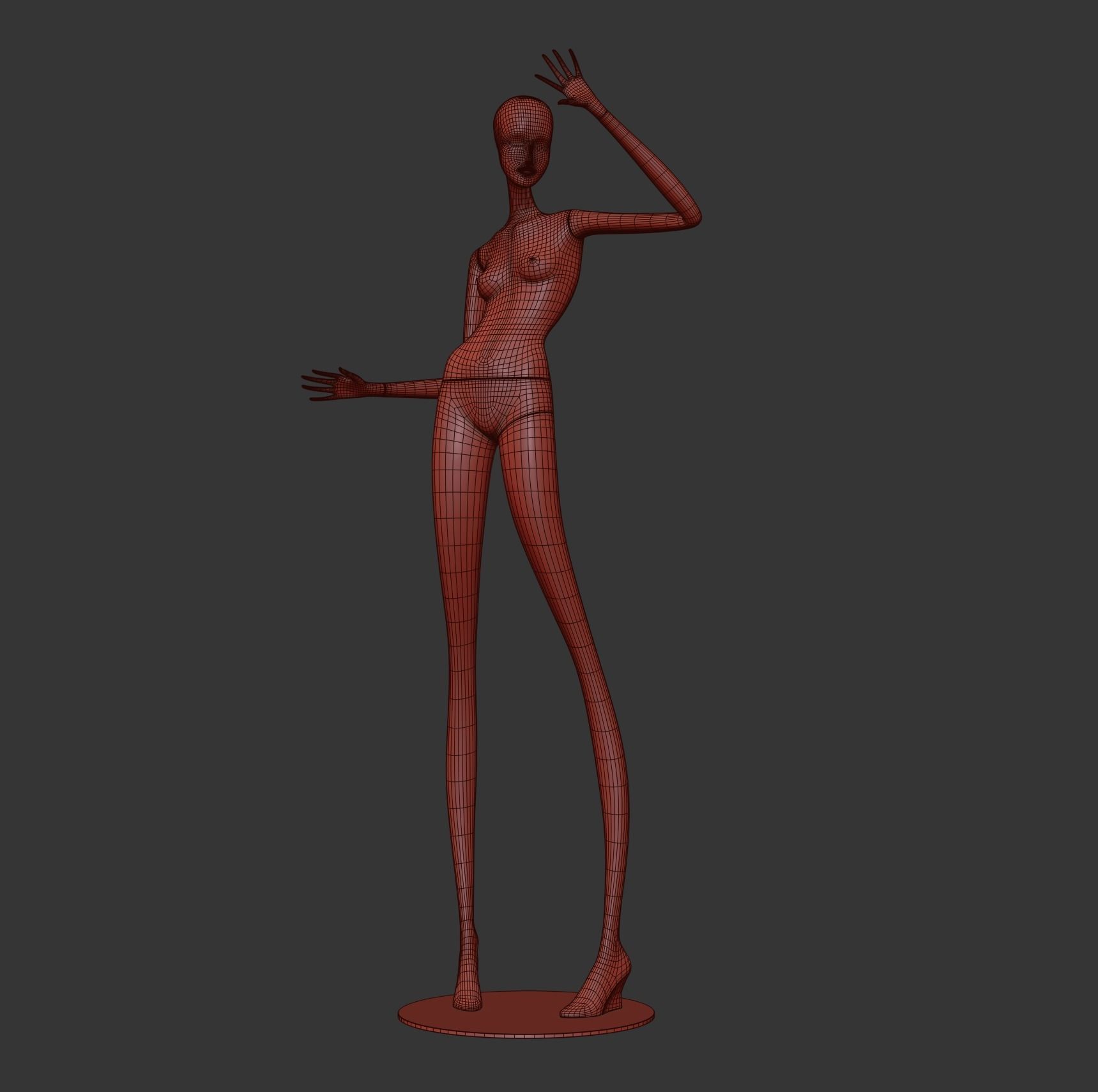 Mannequin 606 coll60 3D model_1