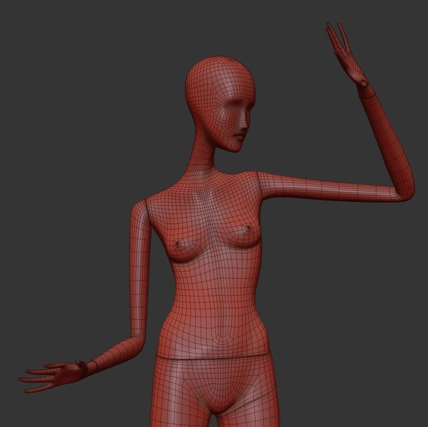 Mannequin 606 coll60 3D model_5