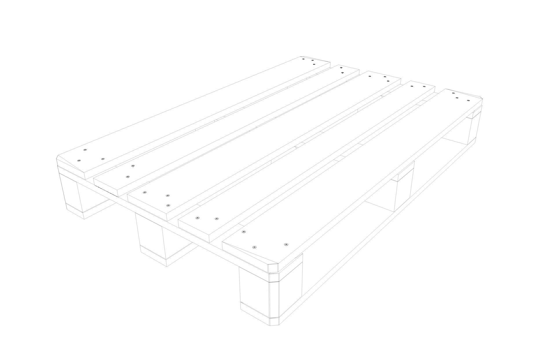 Warehouse Rack and Pallet 3D model_19