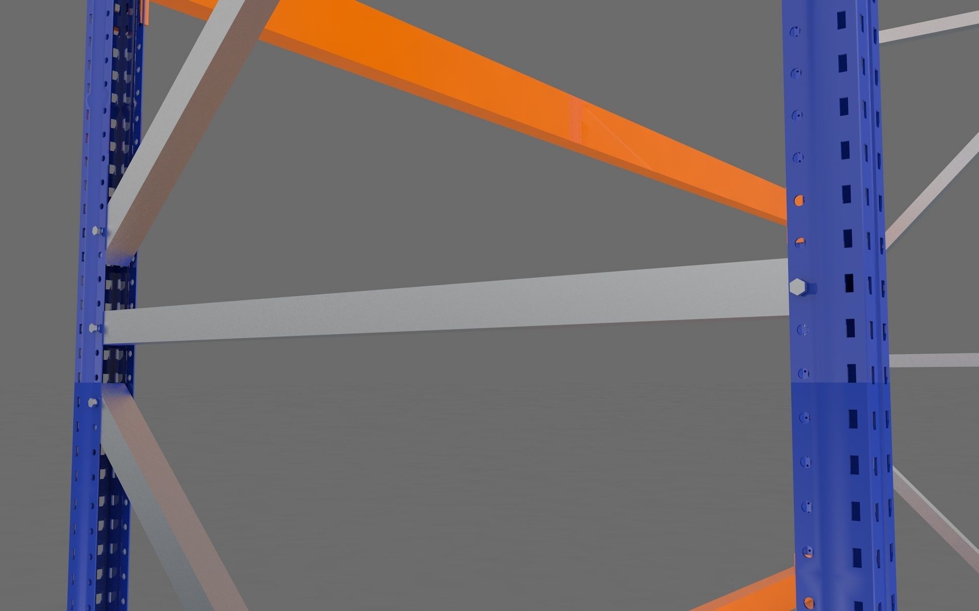 Warehouse Rack and Pallet 3D model_6