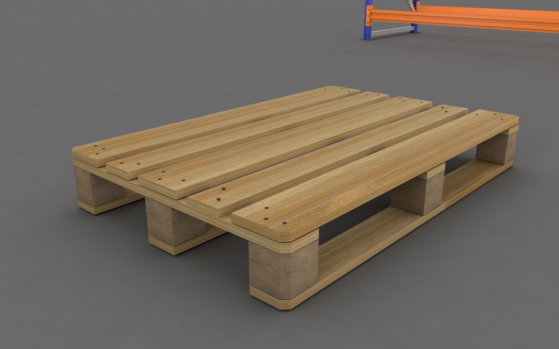 Warehouse Rack and Pallet 3D model_10