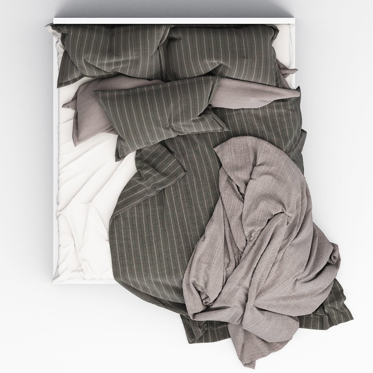 Bed collection 12 3D model_2