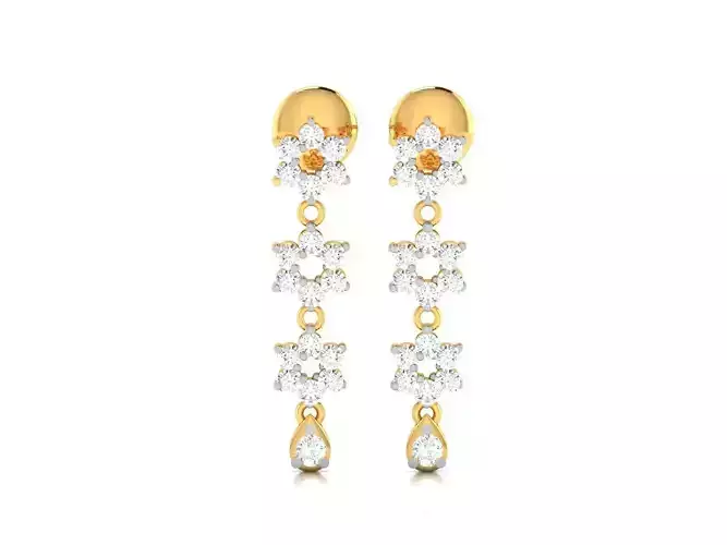 Women earrings 3dm render detail 