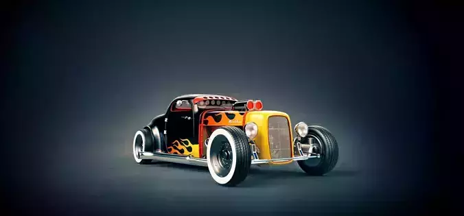 Hot Rod - Lucky 3D model