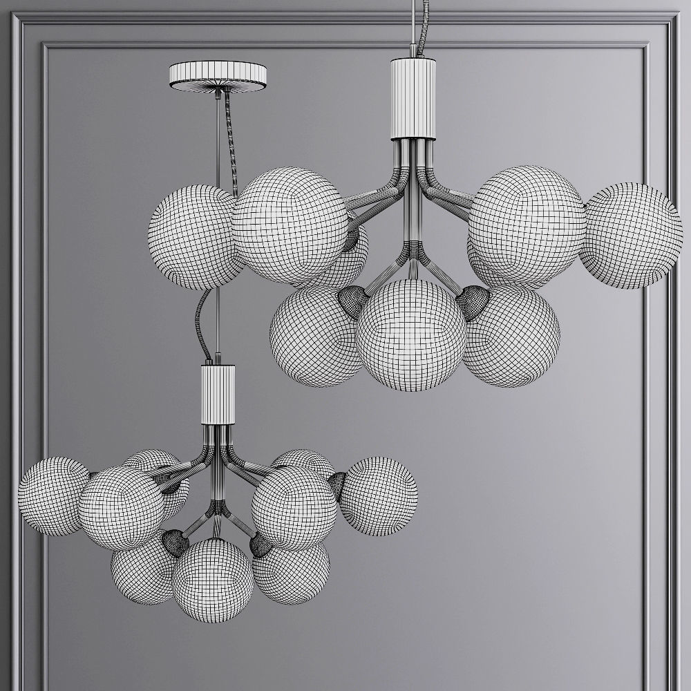 Nuura APIALES 9 by Sofie Refer Nickel and Opal 3D model_1