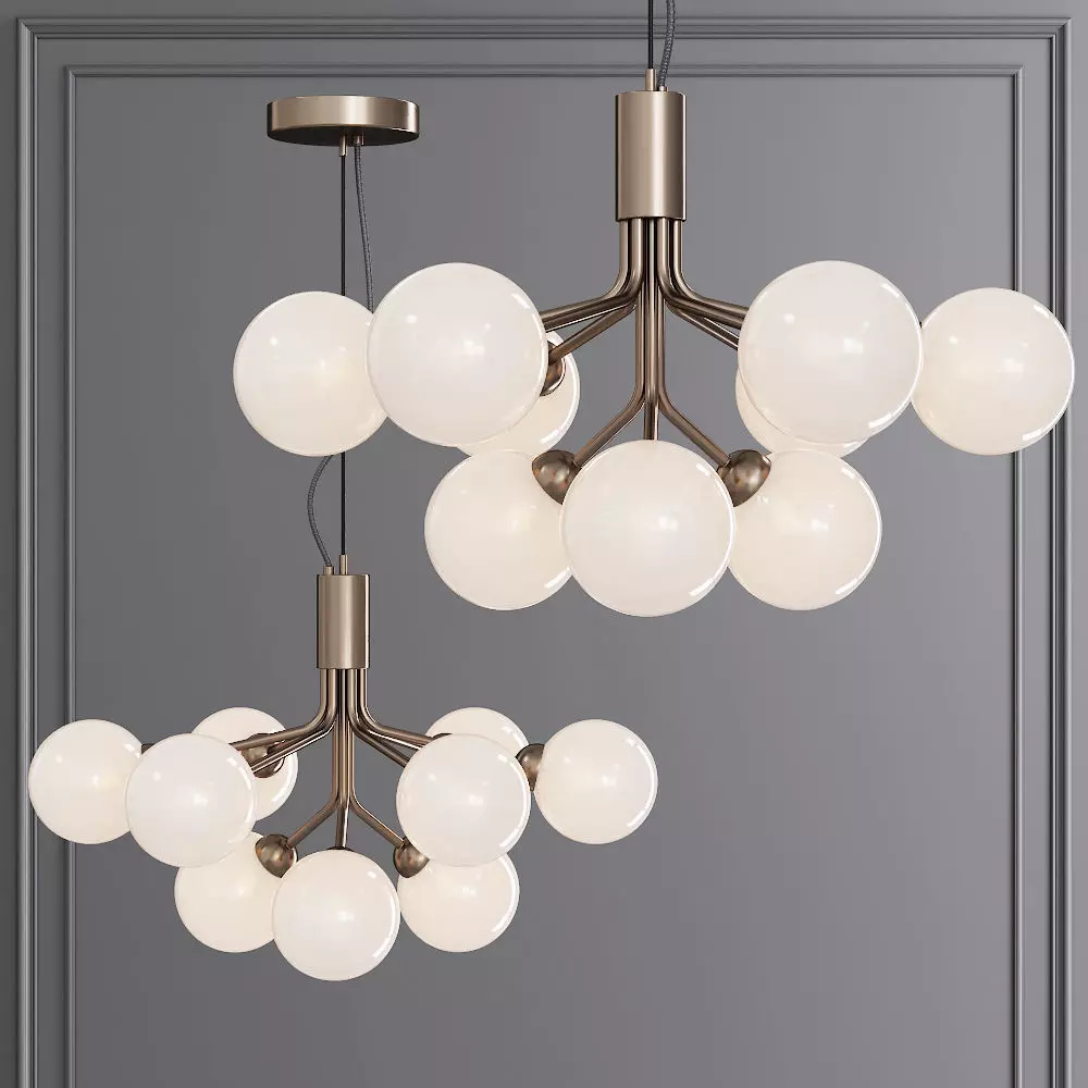 Nuura APIALES 9 by Sofie Refer Bronze and Opal 3D model_0