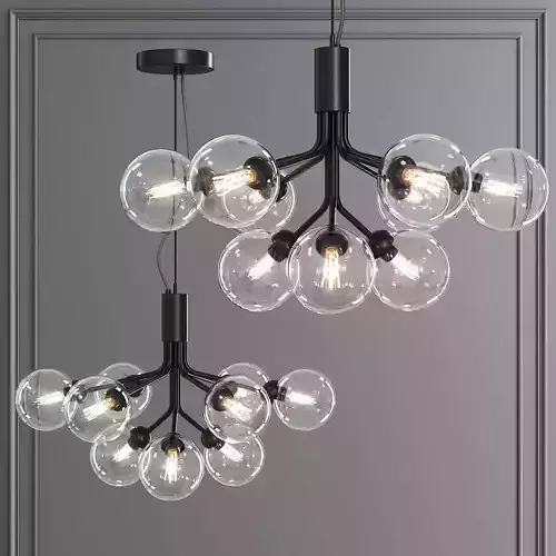 Nuura APIALES 9 by Sofie Refer Black and Clear 3D model