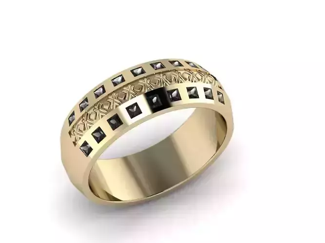 Men Jewerly Ring 0014 3D print model