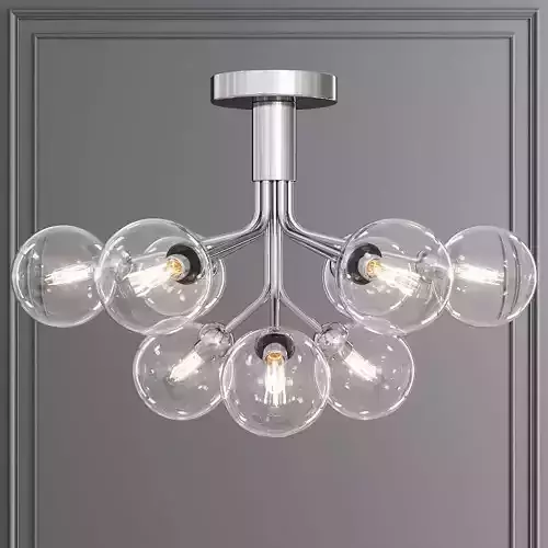 Nuura APIALES 9 CEILING by Sofie Refer Nickel and Clear