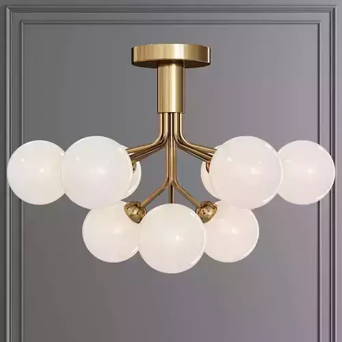 Nuura APIALES 9 CEILING by Sofie Refer Brass and Opal