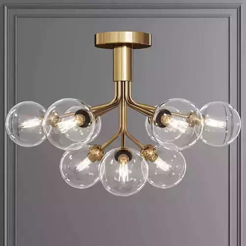 Nuura APIALES 9 CEILING by Sofie Refer Brass and Clear