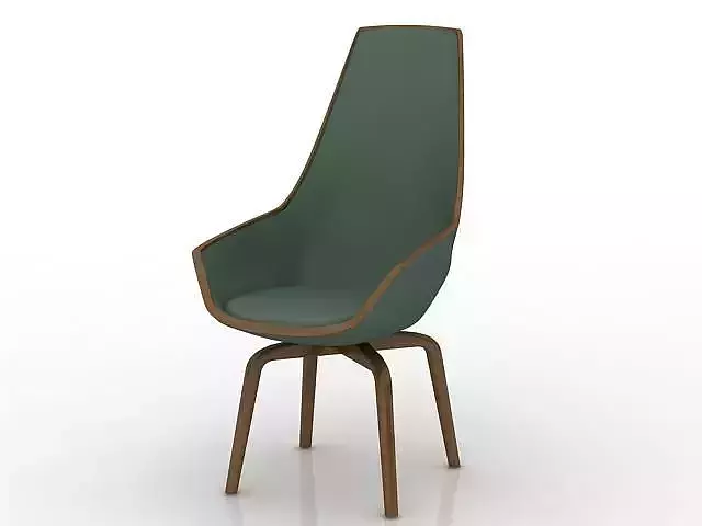 Chair with wooden legs