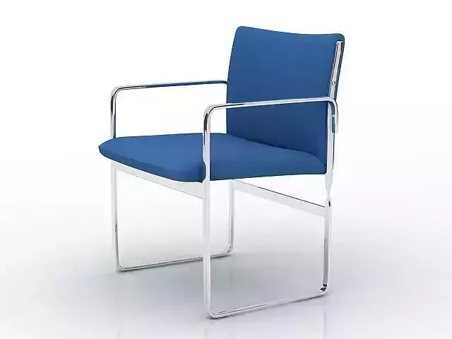 Chair on chrome frame 3D model