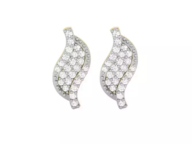 Women earrings 3dm render detail