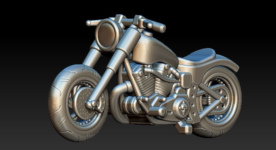 Harley Davidson 1960 3D print model_2