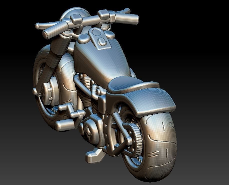 Harley Davidson 1960 3D print model_4