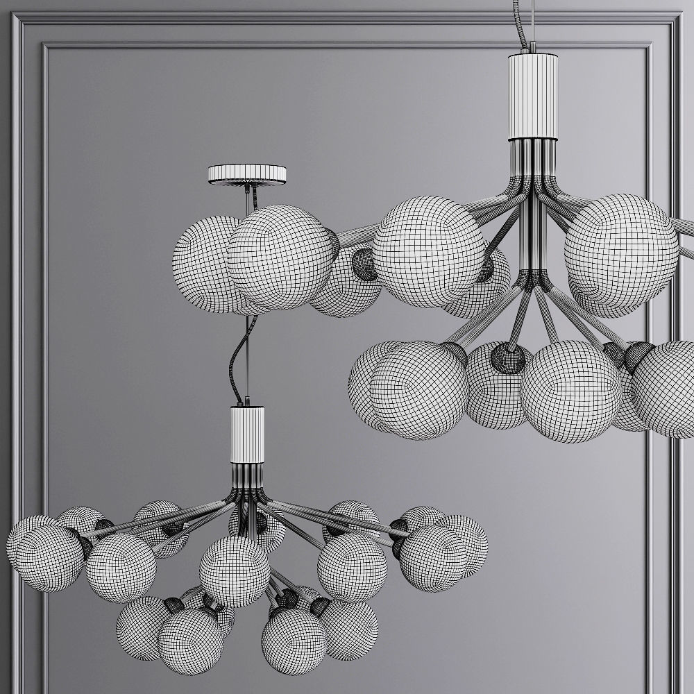 Nuura APIALES 18 by Sofie Refer Bronze and Opal 3D model_1