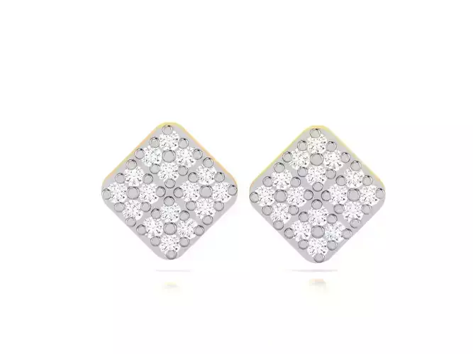 Women earrings 3dm render detail