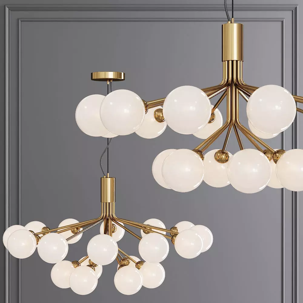 Nuura APIALES 18 by Sofie Refer Brass and Opal 3D model_0