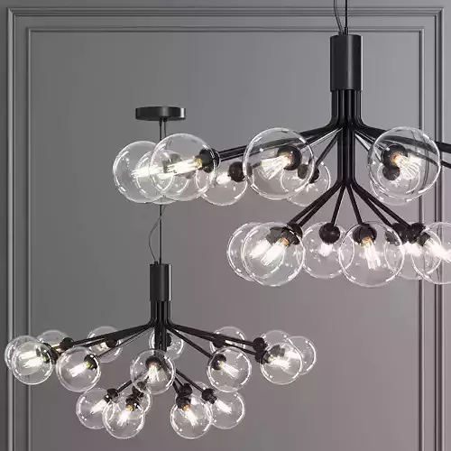Nuura APIALES 18 by Sofie Refer Black and Clear 3D model