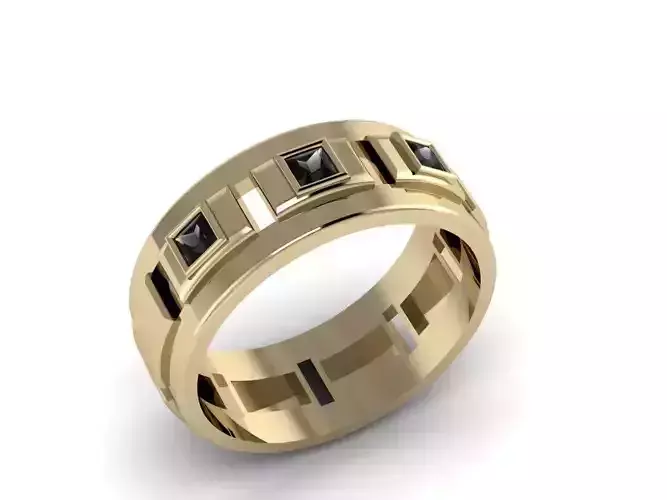Men Jewerly Ring 016 3D print model