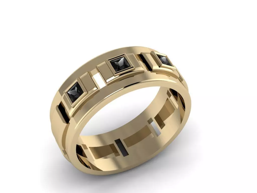 Men Jewerly Ring 016 3D print model
