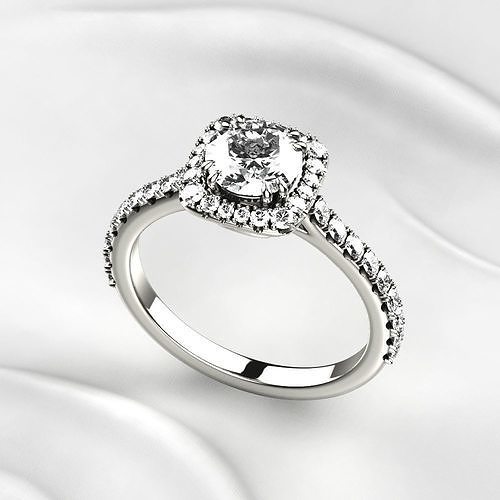 Tiffany Soleste Style Golden Ring 3D print model